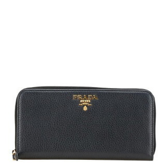 Prada long Wallet Navy Blue leather - Picture 1 of 8